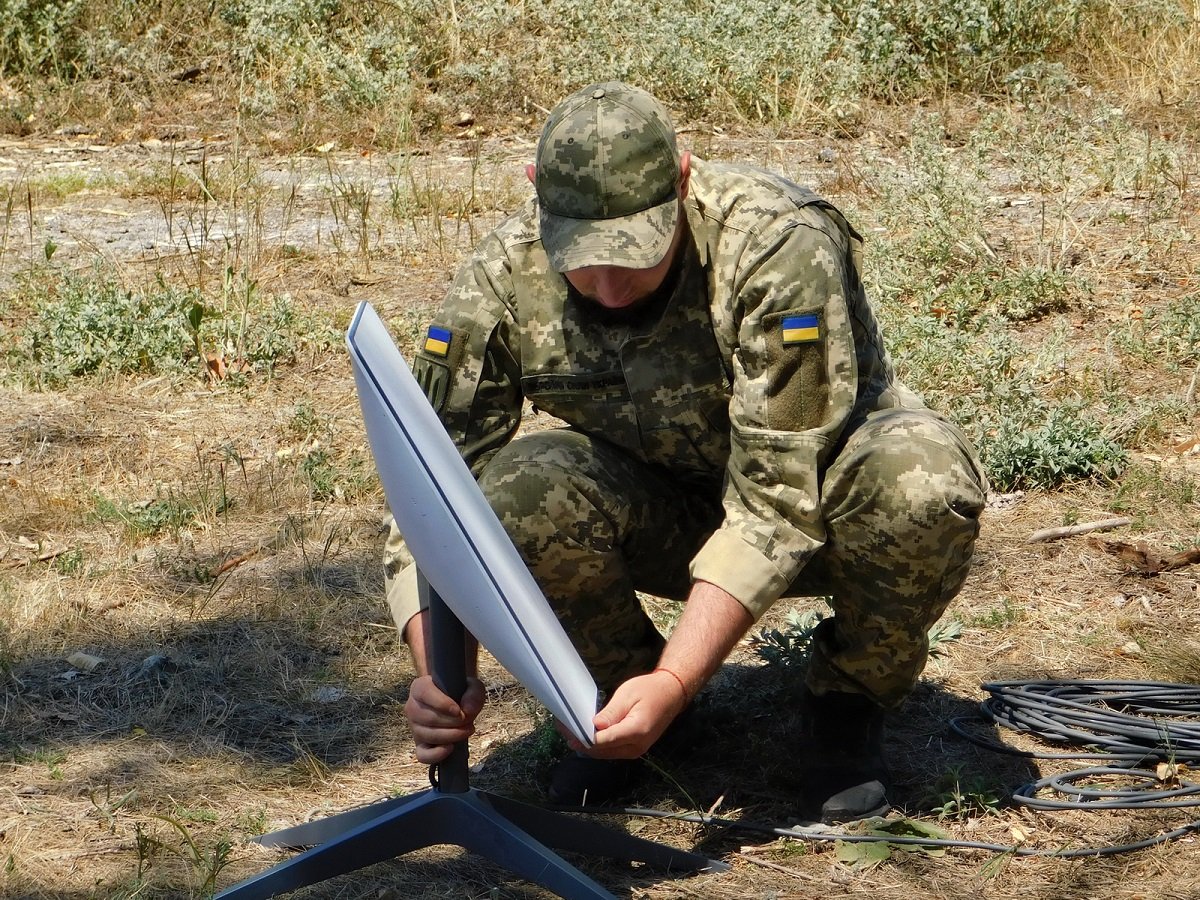 poland bulgaria now lithuania russia’s suspected arson campaign reaches third starlink site serving ukraine · post ukrainian soldier installs terminal news reports