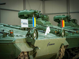 ukroboronprom makes historic entry top 50 global defense firms kamyshin says german-made marder infantry fighting vehicles rheinmetall-ukroboronprom newly-opened facility undisclosed location ukraine june 2024 telegram/zalizni_zminy marders