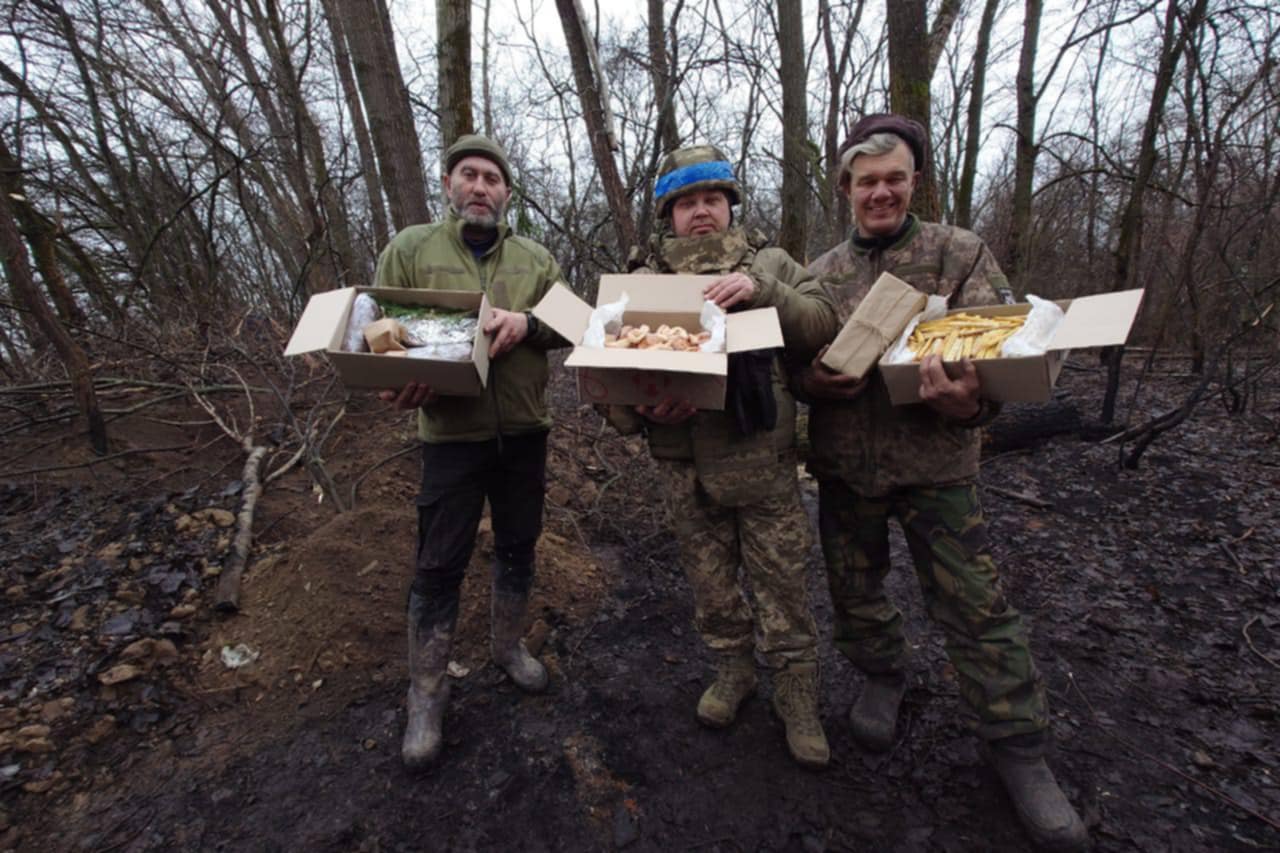 Ukrainian soldiers Christmas