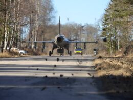 The Saab Gripen can take off and land on ordinary roads. Photo: Peter Felstead