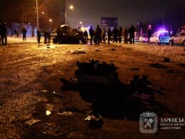 Damage from Russian strikes on Kharkiv, 26 December 2025. Photo: Oleh Syniehubov