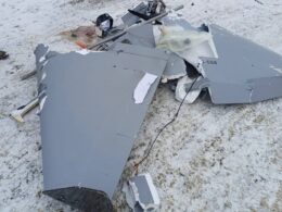 Wreckage of a Russian BM-35 drone with Starlink integration. Photo: Serhii Flash on Telegram