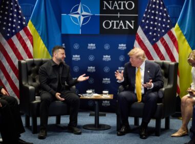 Ukrainian President Volodymyr Zelenskyy meets US President Donald Trump in Ankara, Türkiye, on 8 July 2026.