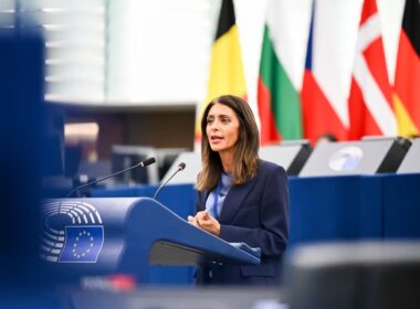 european parliament vice president launches hunger strike demanding truce evacuation russian-occupied oleshky · post pina picierno speaks during plenary debate strasbourg 6 2026 20261006_ep-211404g_vz2_pst_079-preview ukraine news ukrainian reports