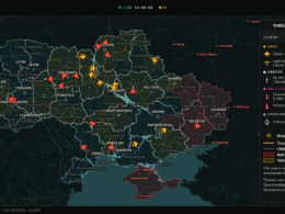 Screenshot from the Monitor map used to track aerial targets.
